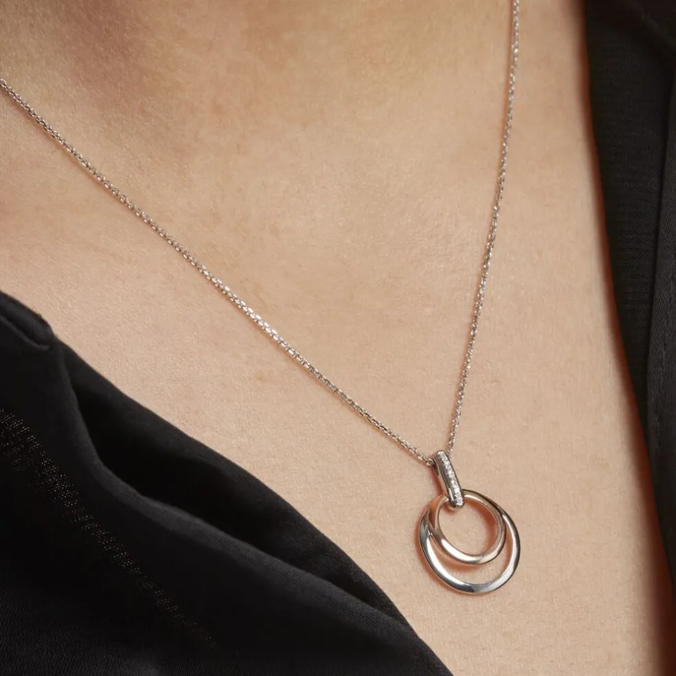 Collier Eloisia Or Bicolore Diamant