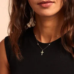 Collier Elsabeth Or Jaune Perle De Culture