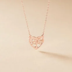 Collier Elwenn Argent Rose
