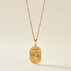 Collier Embrasement Plaqué Or Jaune