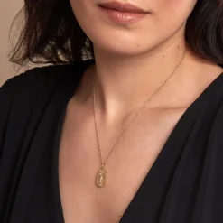 Collier Embrasement Plaqué Or Jaune