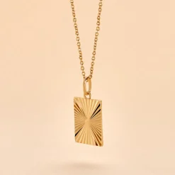 Collier Embrasement Plaqué Or Jaune