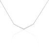 Collier Emea Argent Blanc Oxyde De Zirconium