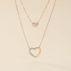 Collier Emilia Or Rose Diamant