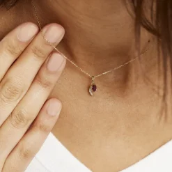 Collier Emotion Or Jaune Rubis Diamant