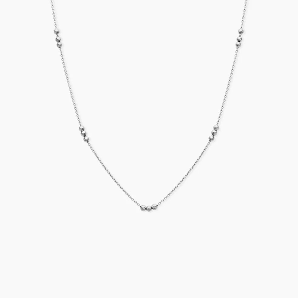 Collier Eniola Argent Blanc