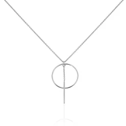 Collier Enissa Argent Blanc
