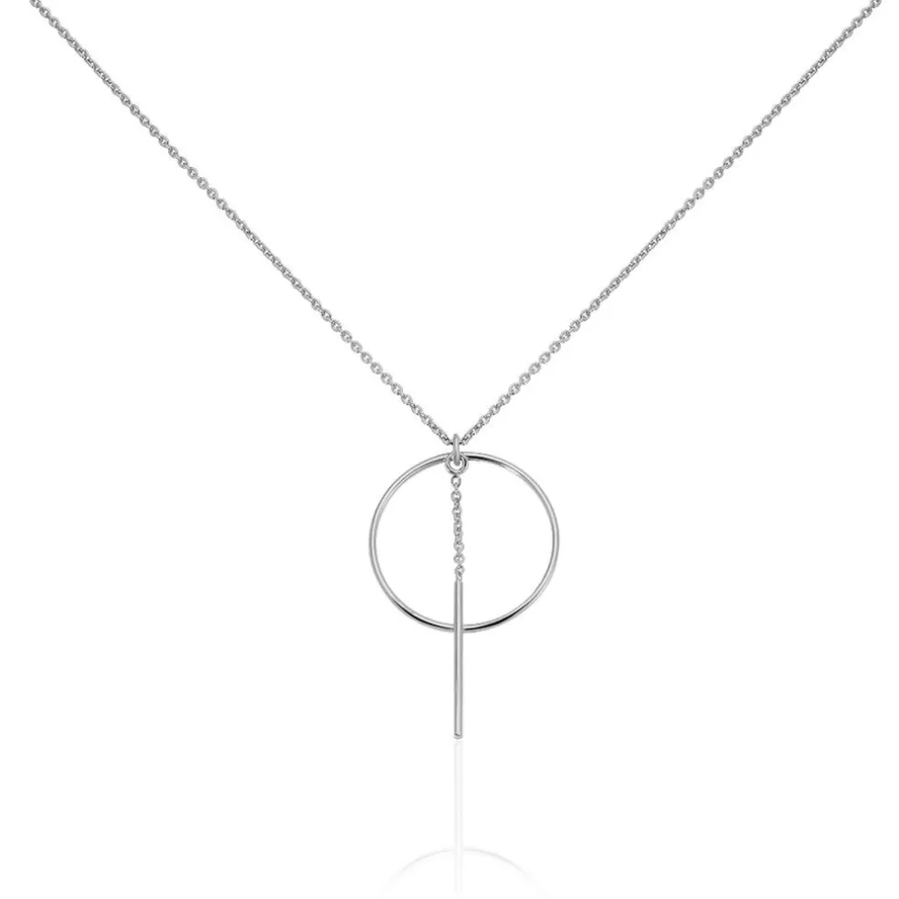 Collier Enissa Argent Blanc