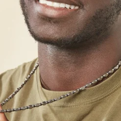 Collier Ephrem Acier Bicolore