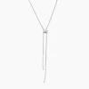 Collier Erika Argent Blanc Oxyde De Zirconium