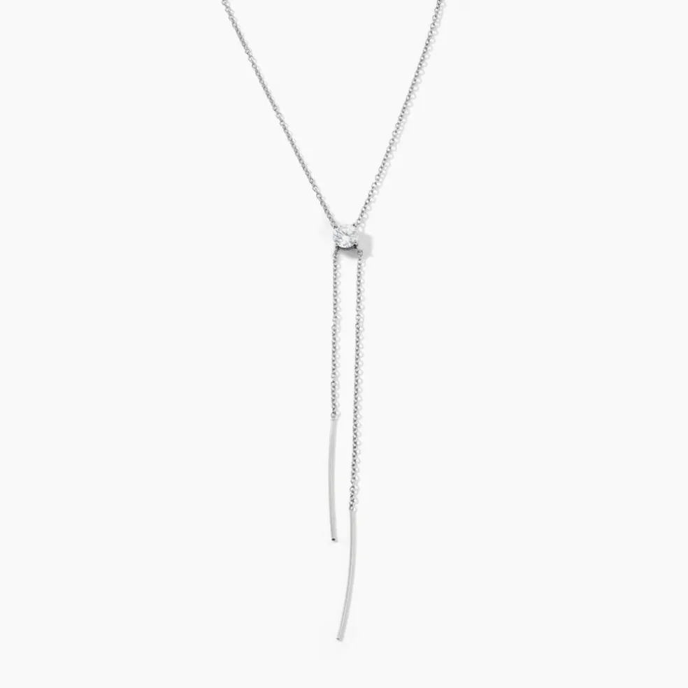 Collier Erika Argent Blanc Oxyde De Zirconium