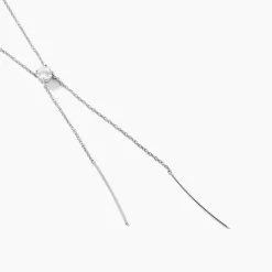 Collier Erika Argent Blanc Oxyde De Zirconium