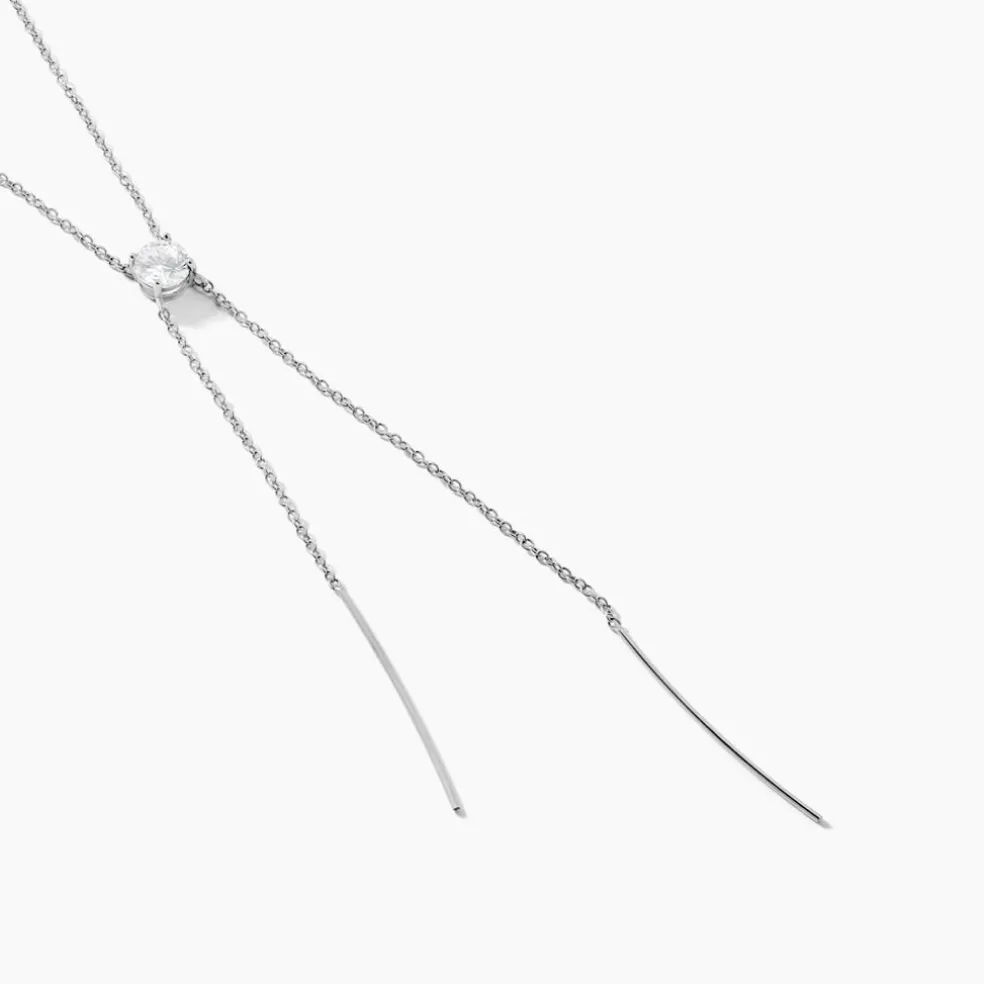 Collier Erika Argent Blanc Oxyde De Zirconium