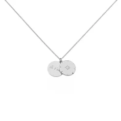 Collier Erinna Argent Blanc Oxyde De Zirconium
