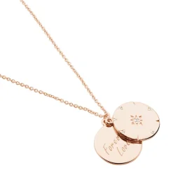 Collier Erinna Argent Rose Oxyde De Zirconium