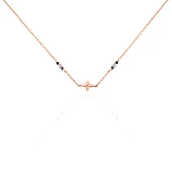 Collier Esia Argent Rose Oxyde De Zirconium