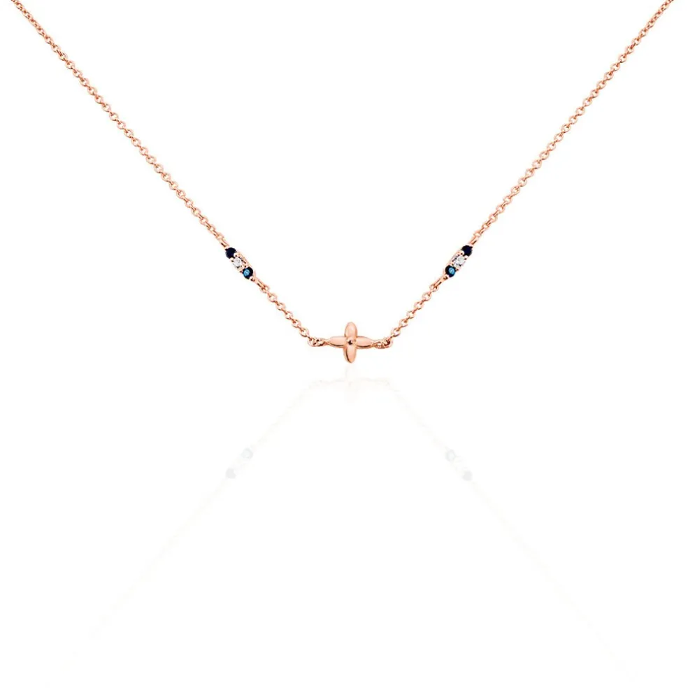 Collier Esia Argent Rose Oxyde De Zirconium