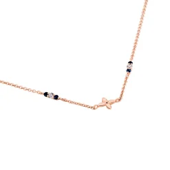 Collier Esia Argent Rose Oxyde De Zirconium