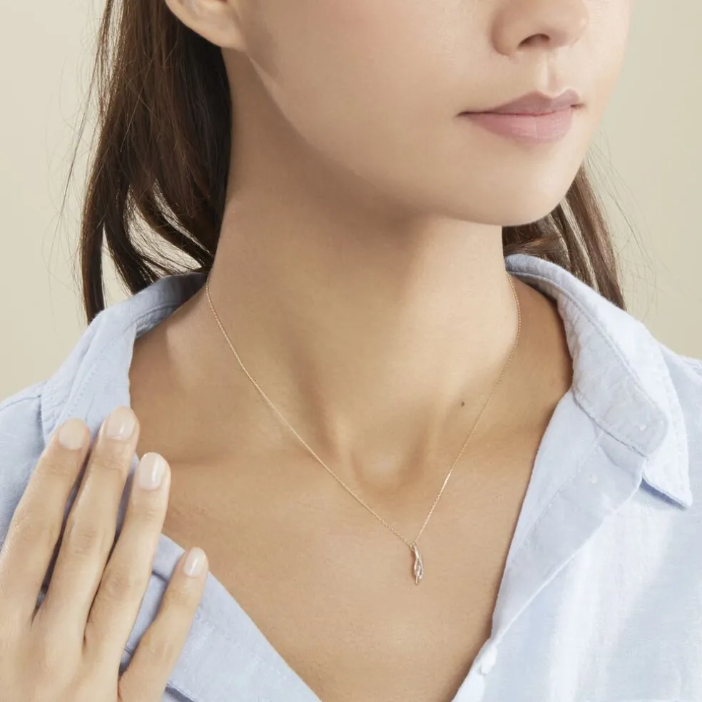 Collier Ester Or Jaune Diamant