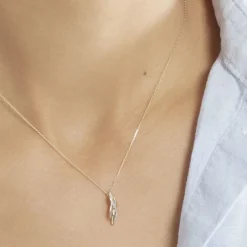 Collier Ester Or Jaune Diamant