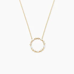 Collier Euphranor Or Jaune Diamant Synthétique