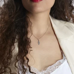 Collier Euriell Argent Blanc