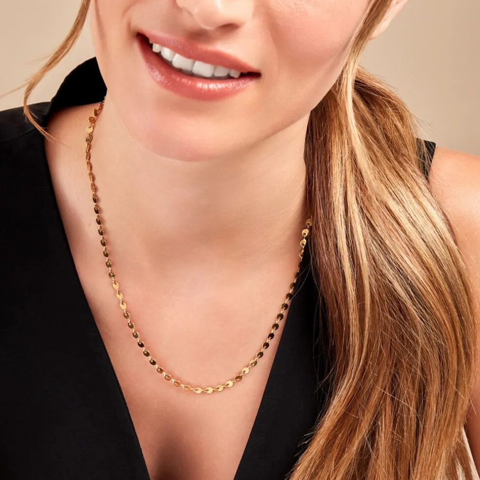 Collier Eva Acier Jaune