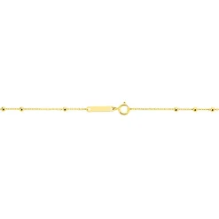 Collier Evelina Croix Maille Boule Or Jaune