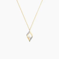 Collier Eye Or Jaune Oxyde De Zirconium