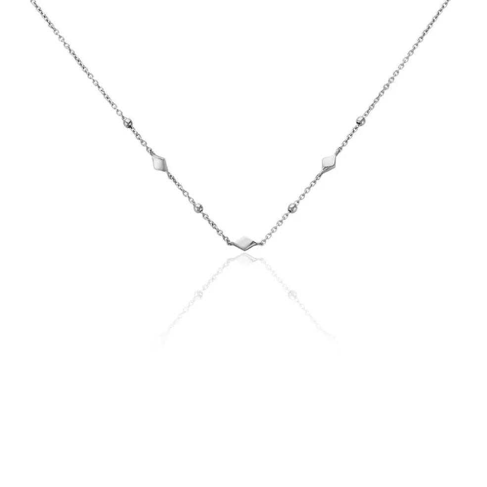 Collier Fancy Argent Blanc