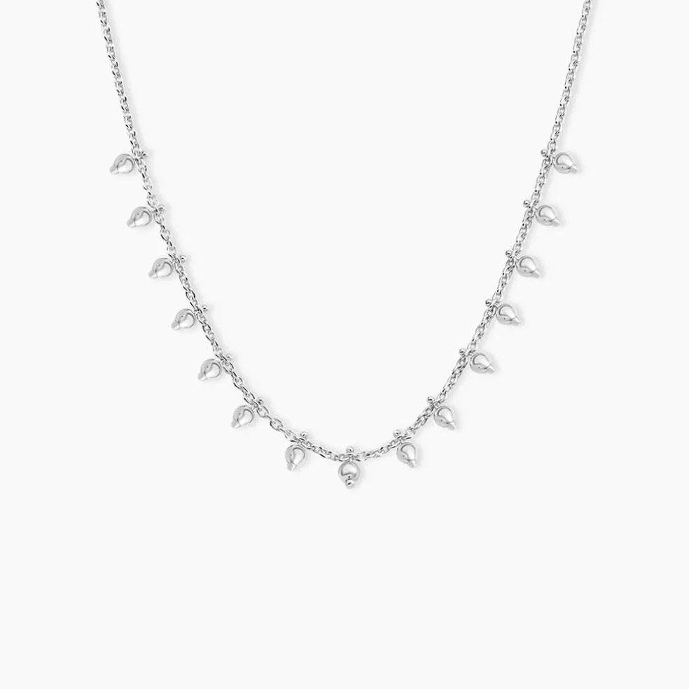 Collier Fancy Argent Blanc