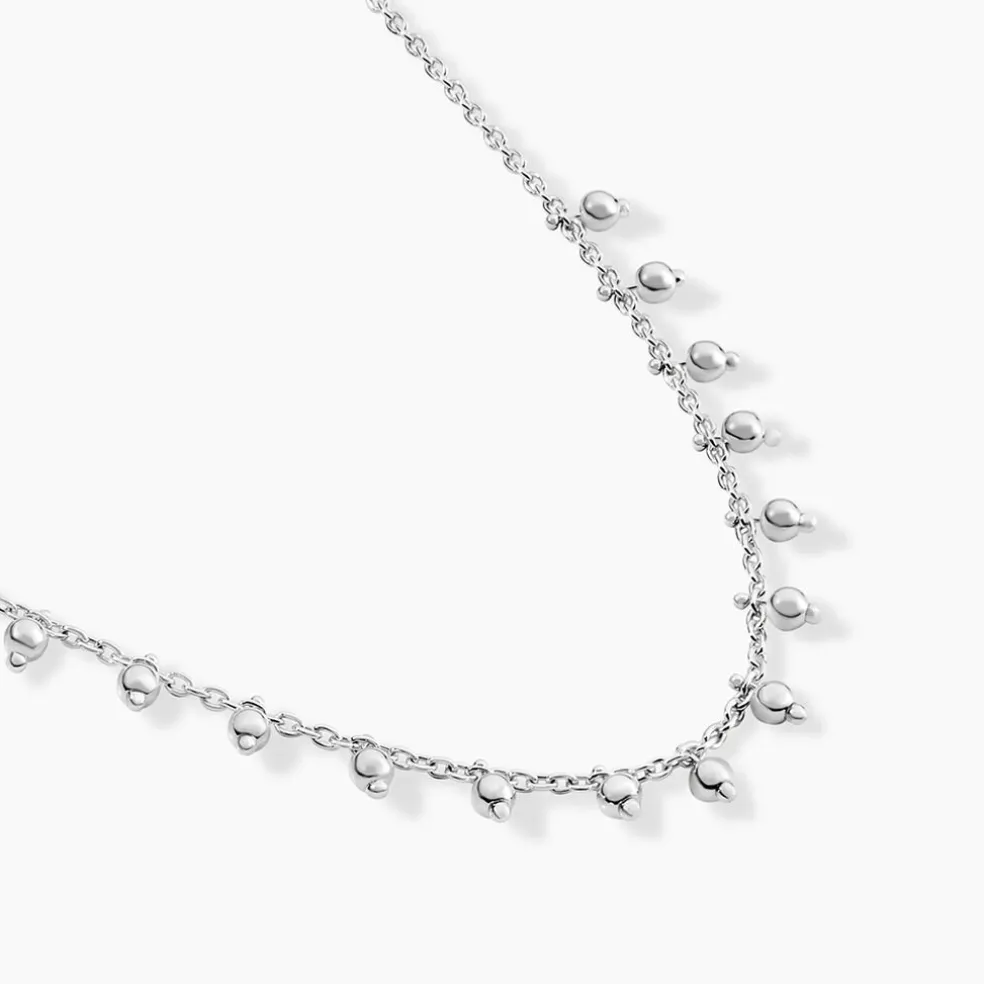 Collier Fancy Argent Blanc