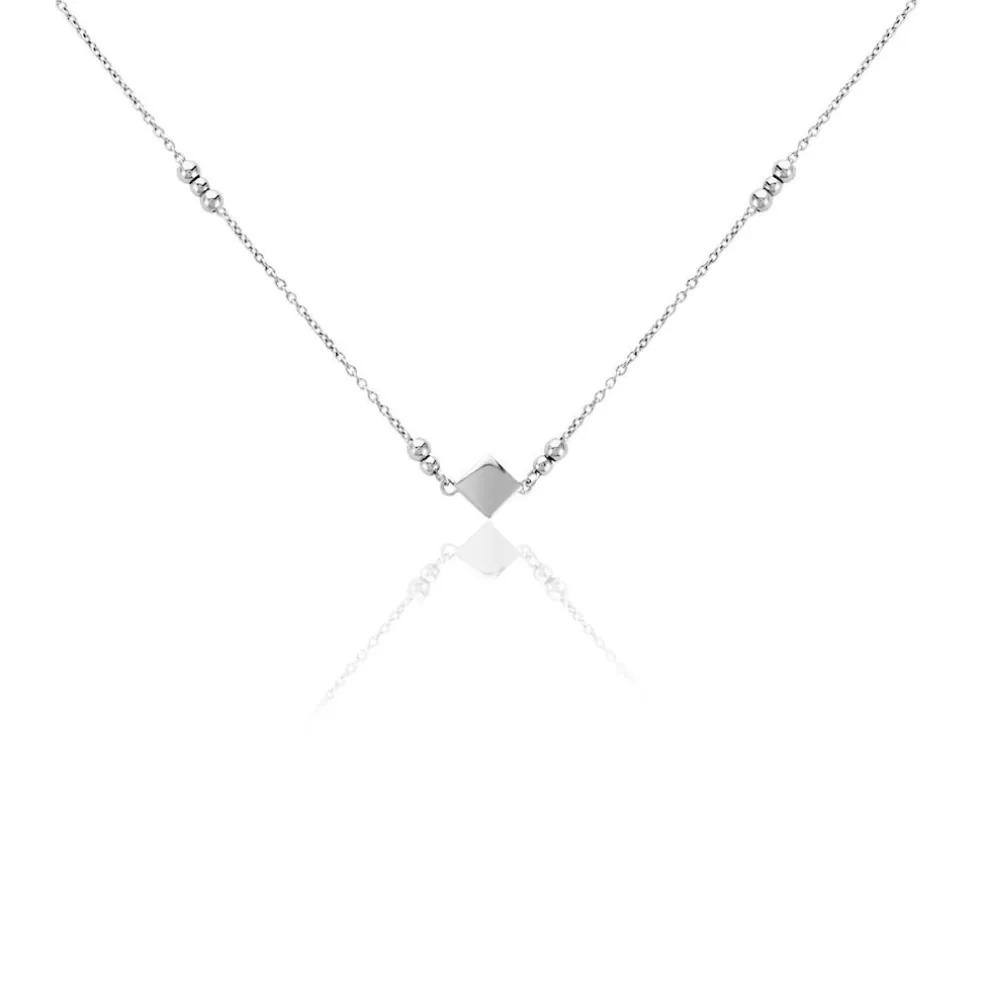 Collier Fancy Argent Blanc