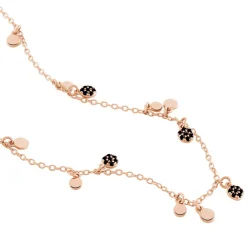 Collier Fares Argent Rose Spinelle