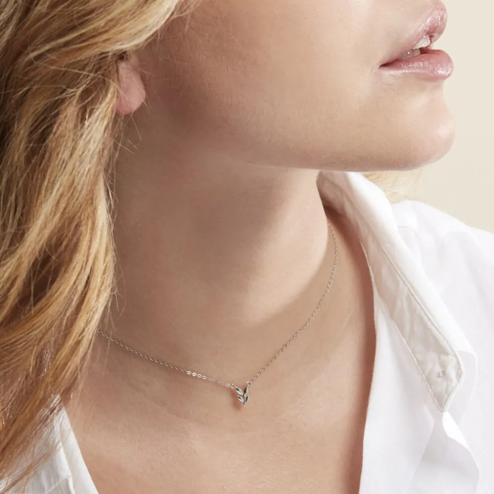 Collier Fedya Argent Blanc