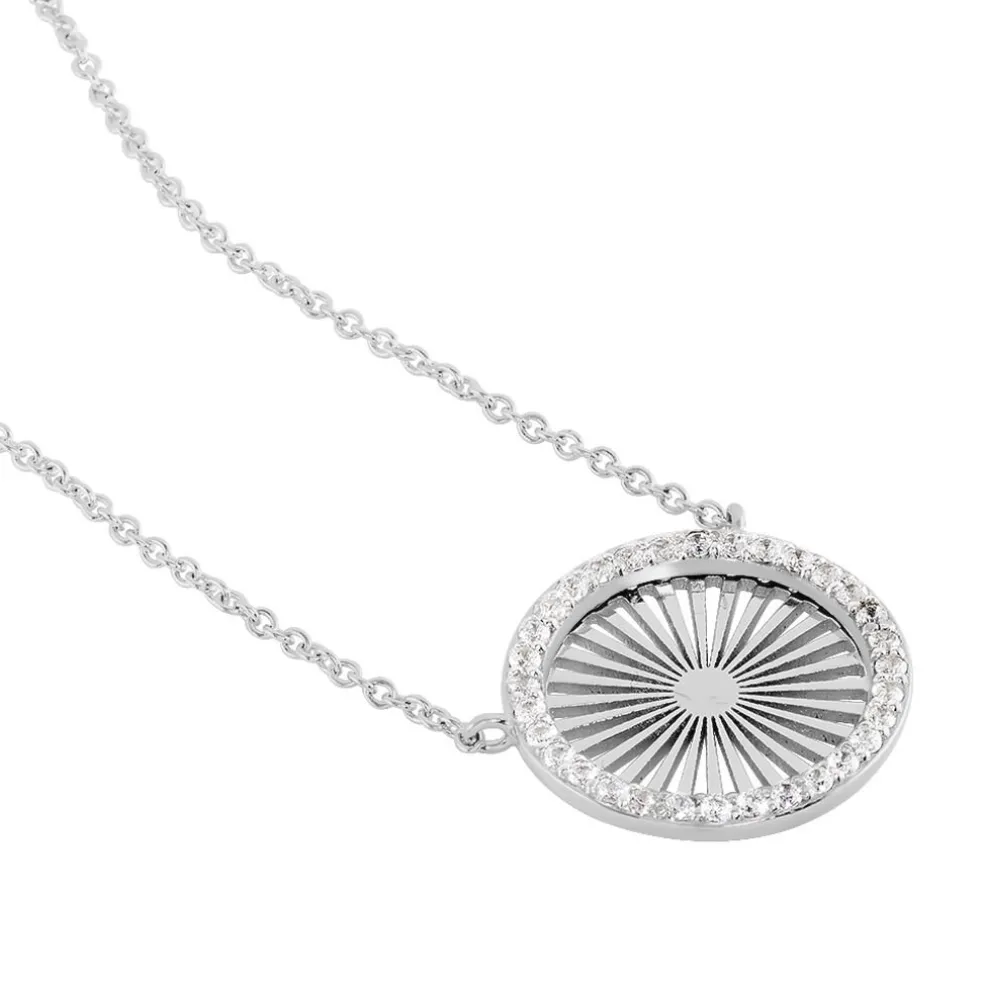 Collier Feliz Argent Blanc Oxyde De Zirconium