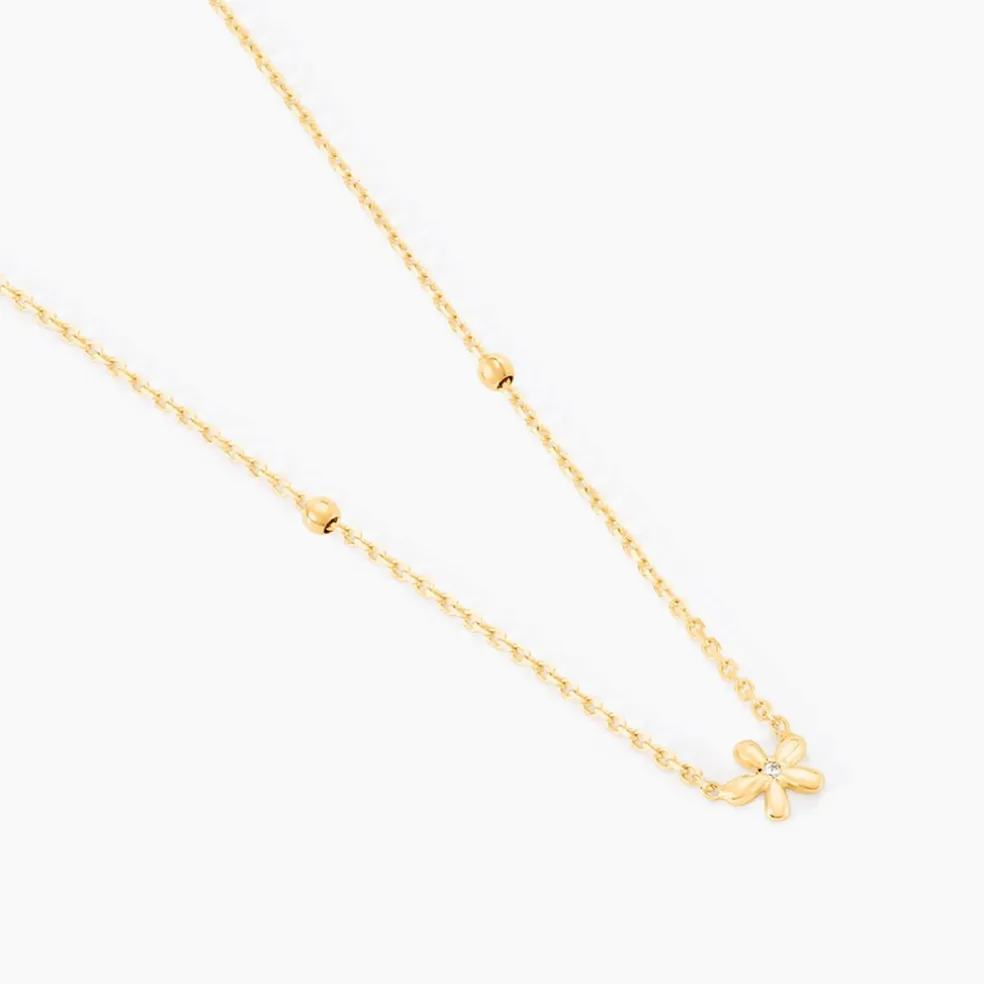 Collier Fenton Or Jaune Oxyde De Zirconium