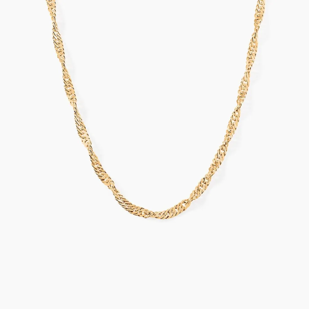 Collier Fern Plaqué Or