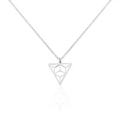 Collier Fidela Argent Blanc