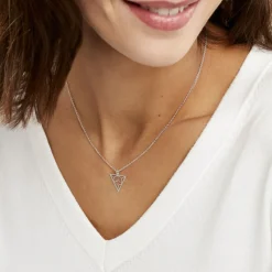 Collier Fidela Argent Blanc