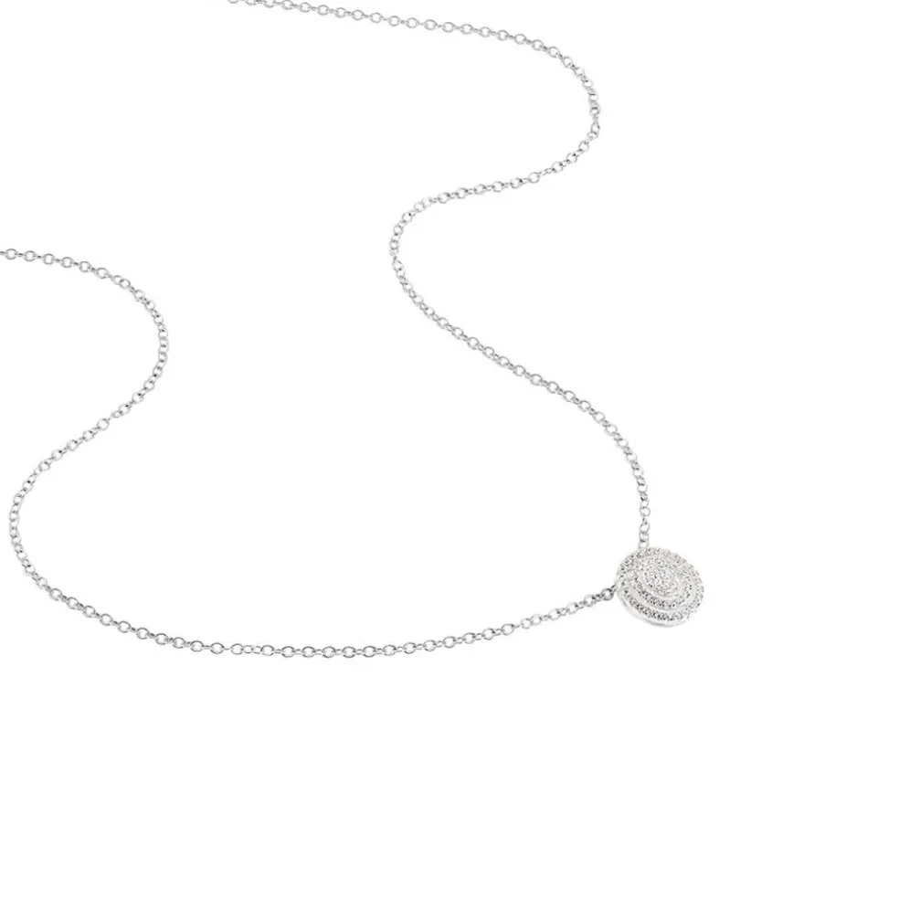 Collier Fidjy Argent Blanc Oxyde De Zirconium