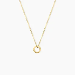 Collier Fino Acier Jaune