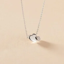 Collier Flamen Argent Blanc Oxyde De Zirconium