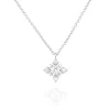 Collier Flocon Argent Blanc Oxyde De Zirconium