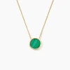 Collier Florica Or Jaune Malachite