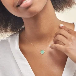 Collier Florica Or Jaune Malachite