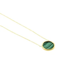 Collier Florica Or Jaune Malachite