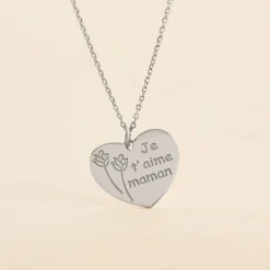 Collier Florine Argent Blanc