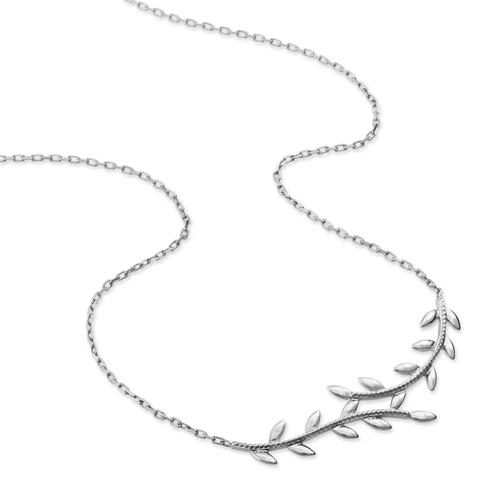 Collier Folia Argent Blanc