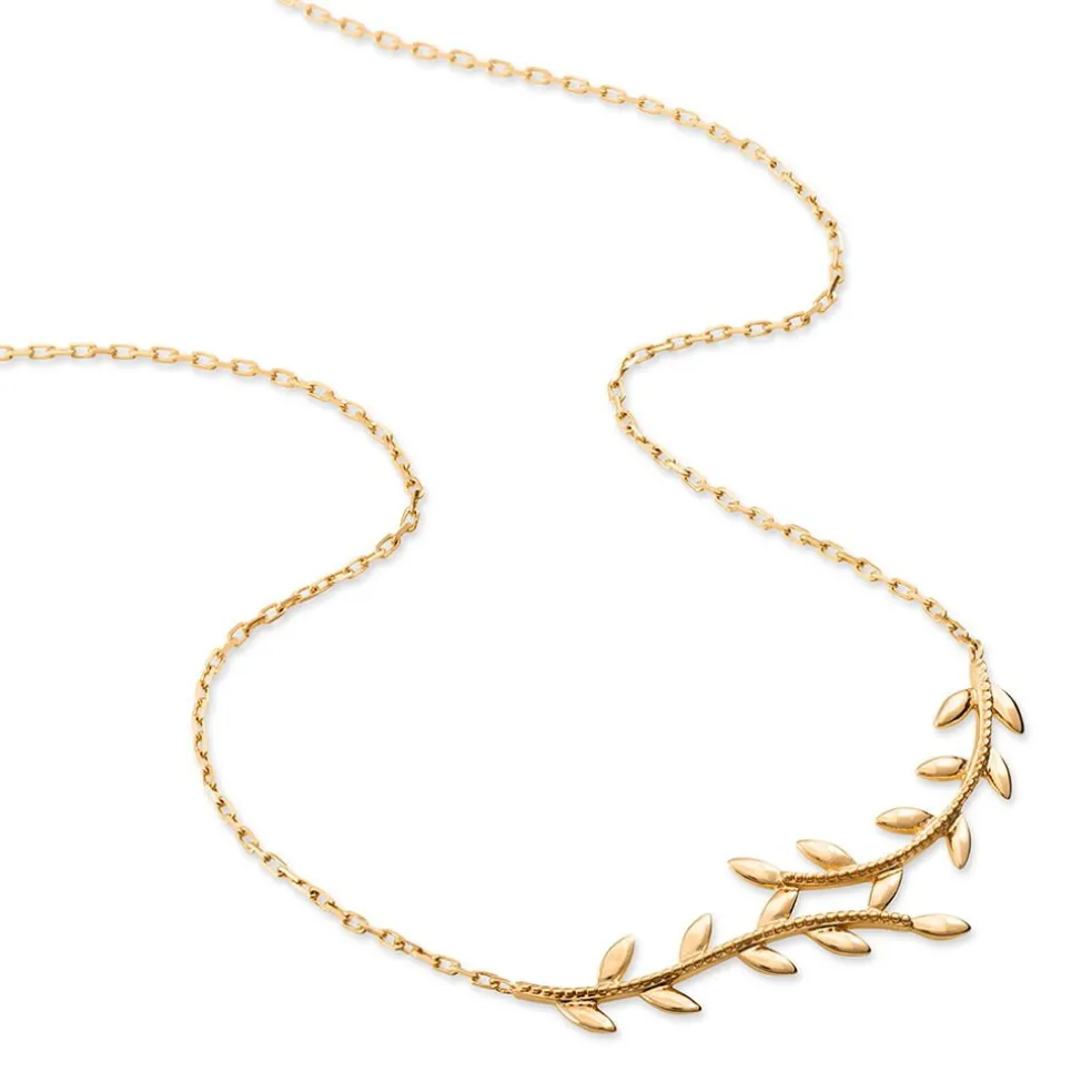 Collier Folia Plaqué Or Jaune